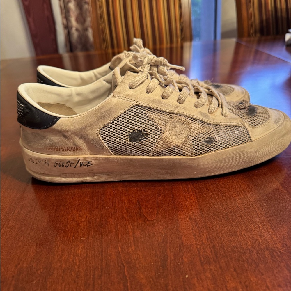 White leather Golden Goose Stardan shoe